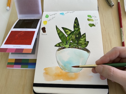 In this Wonder Wednesday 106 step-by-step project, we're going to focus on the shapes of the negative space in-between the elements of our subject to help us draw proportionally and paint color relationships. Click to grow your nature journaling techniques with Wings, Worms, and Wonder today!