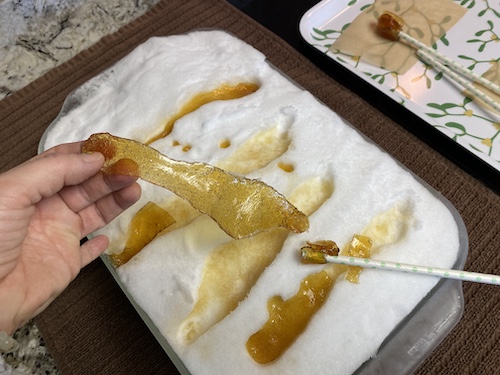 Level up your snow day fun with maple taffy! Click to get the Wings, Worms, and Wonder easy recipe!
