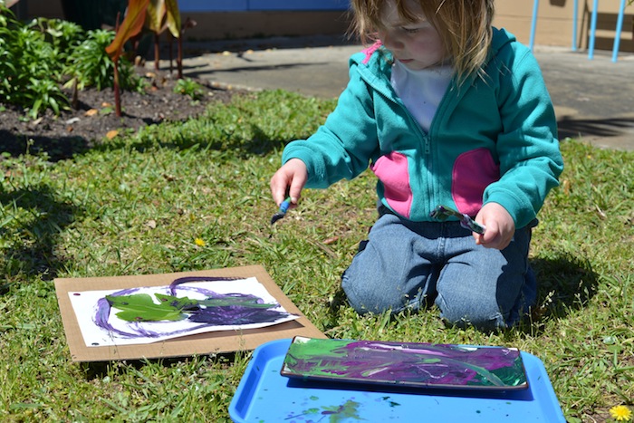 Wonder Wednesday 7 - Refreshed! Abstract Expressionist Nature Prints!