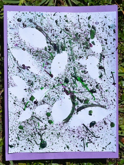 Wonder Wednesday 7 - Refreshed! Abstract Expressionist Nature Prints!